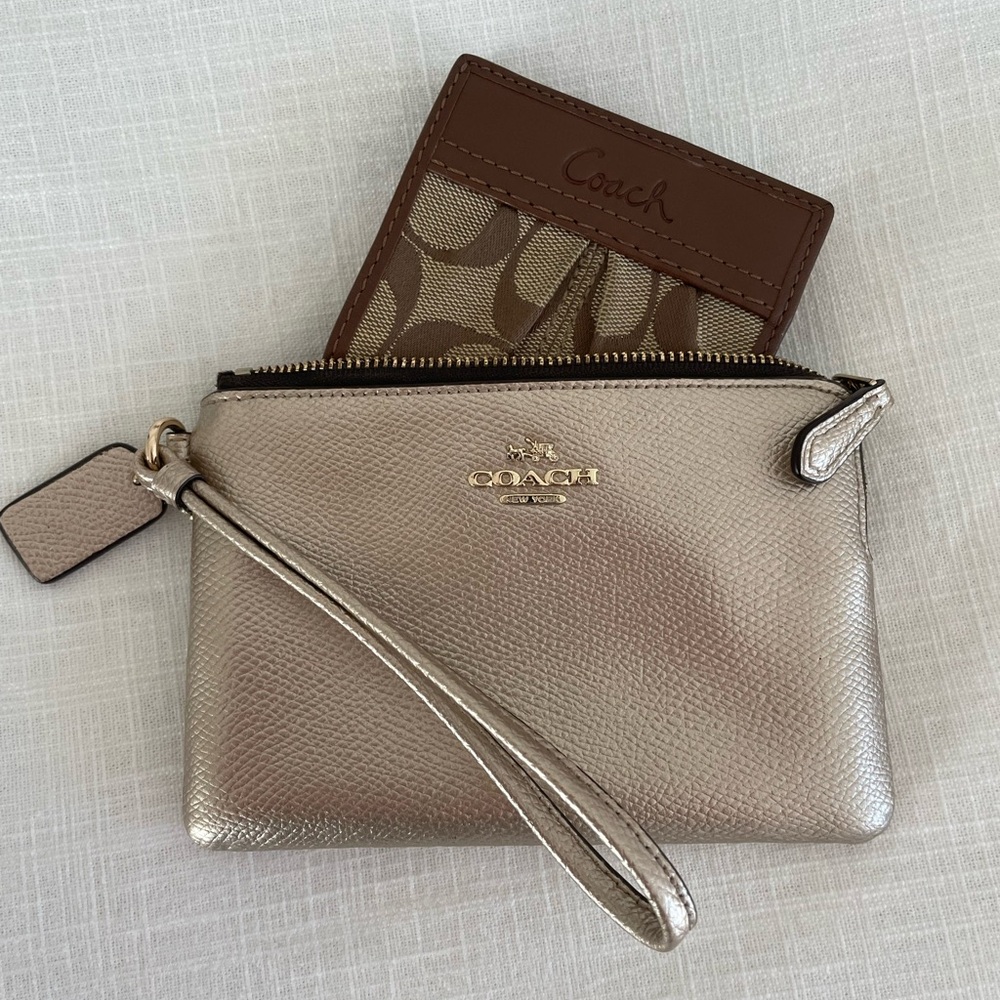 Women’s Coach wristlet and wallet